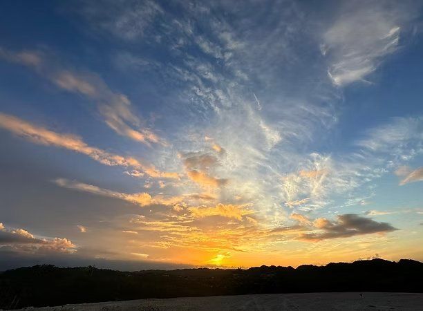 Cielo al atardecer
